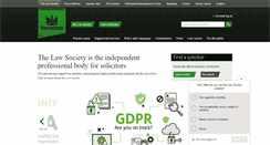 Desktop Screenshot of lawsociety.org.uk